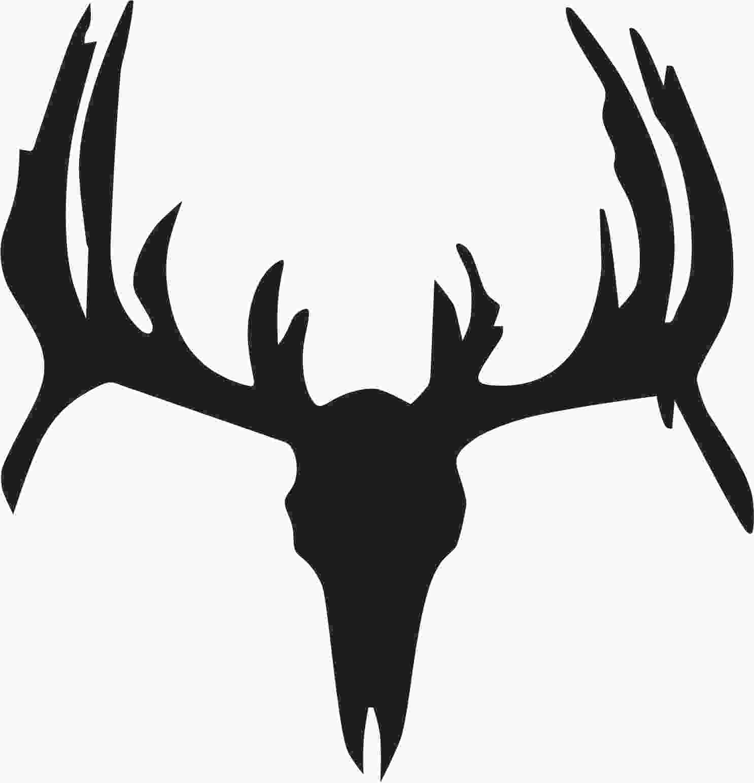 Deer Skull Stencil