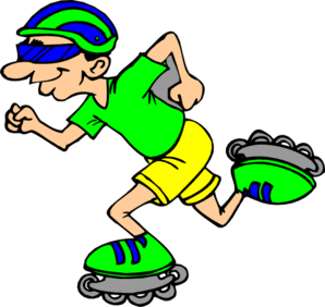 Roller Skating Clip Art - Tumundografico