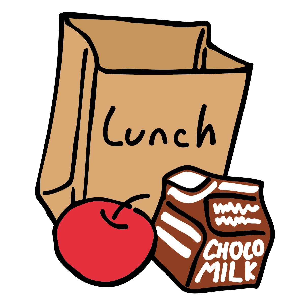 Lunch Box Coloring Page - Free Clipart Images