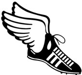 Track Clip Art Track Shoe With Wings - Free ...