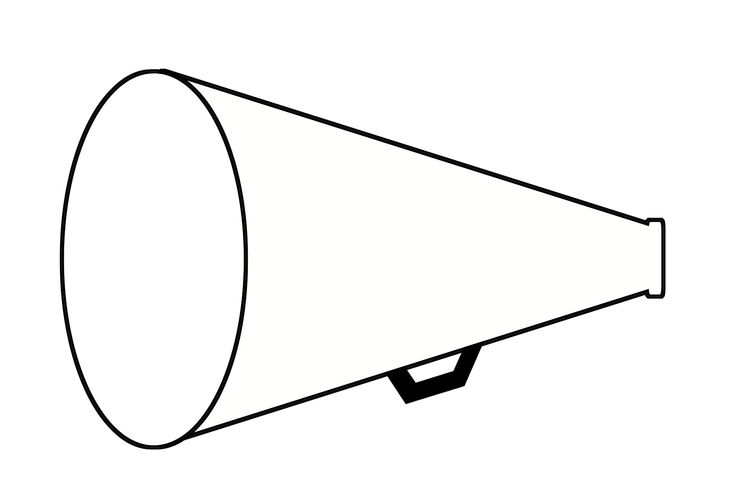 Cheerleading Megaphones Clip Art