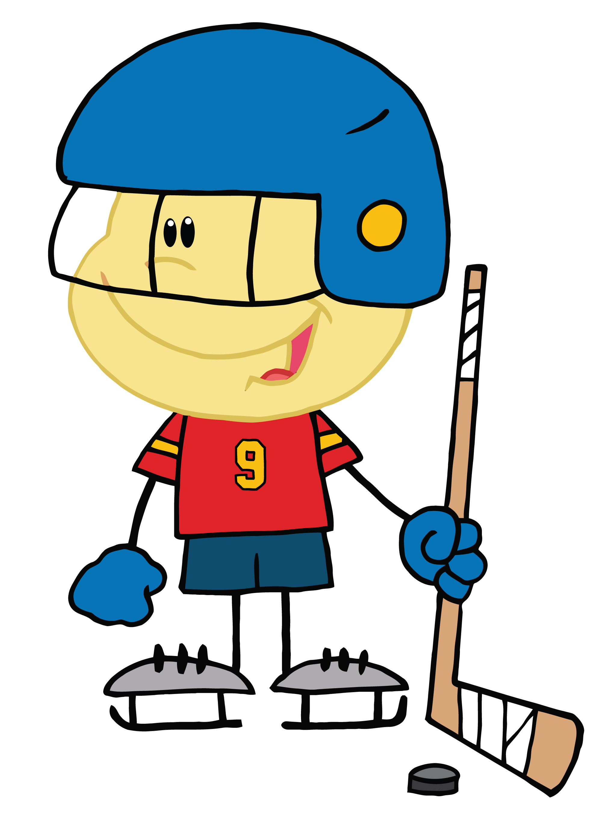 Hockey Stick Clipart Black And White - Free ...