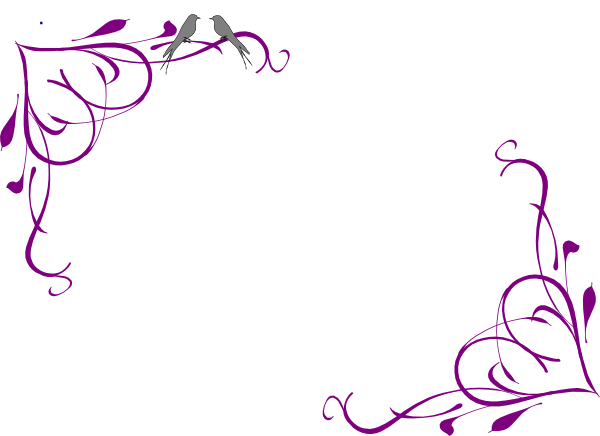 purple flower border clipart - all the Gallery you need!