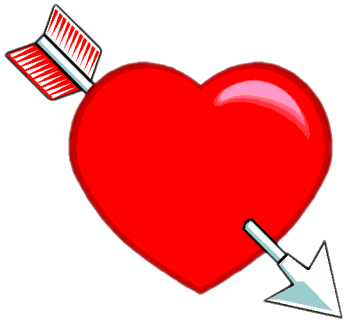 Heart With Arrow Through It Clipart