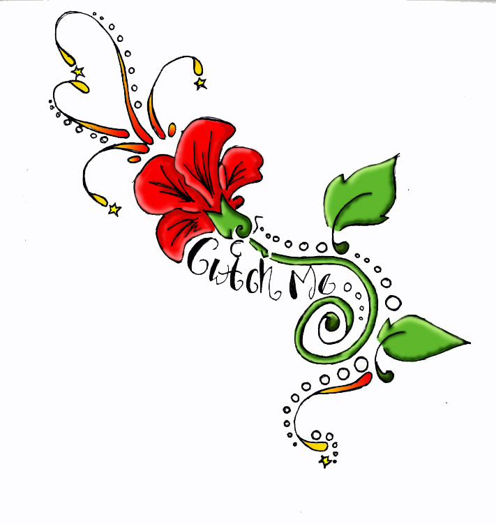 Flower In A Heart Tattoo Designs - ClipArt Best