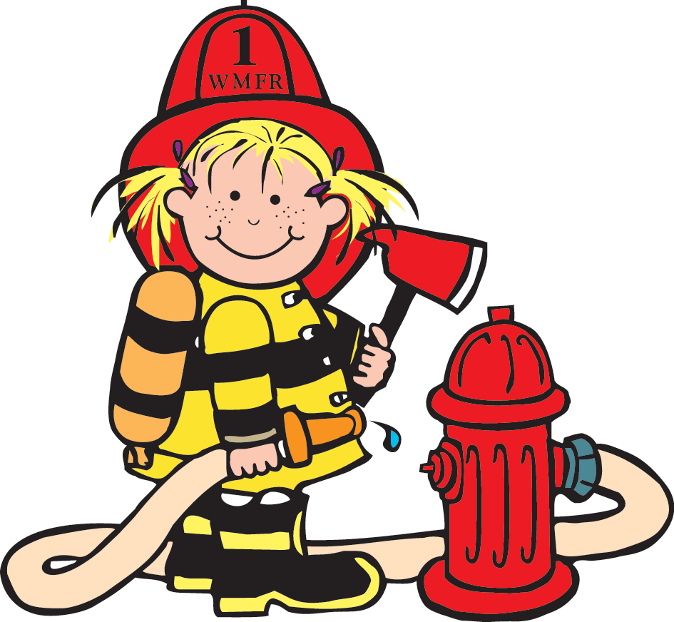 Girl Firefighter Cartoon - Free Clipart Images