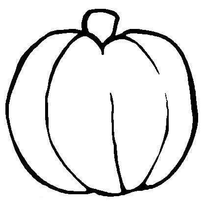 Pumpkin Outline Clipart