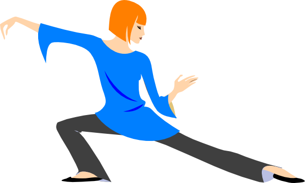 Redhead Woman In Yoga Position Clip Art - vector clip ...