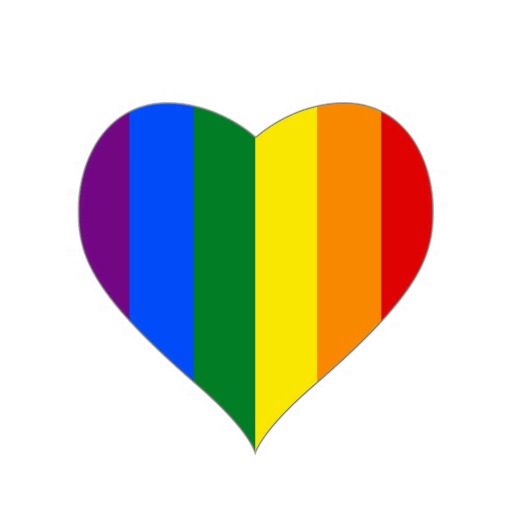 Gay Flag Heart - ClipArt Best