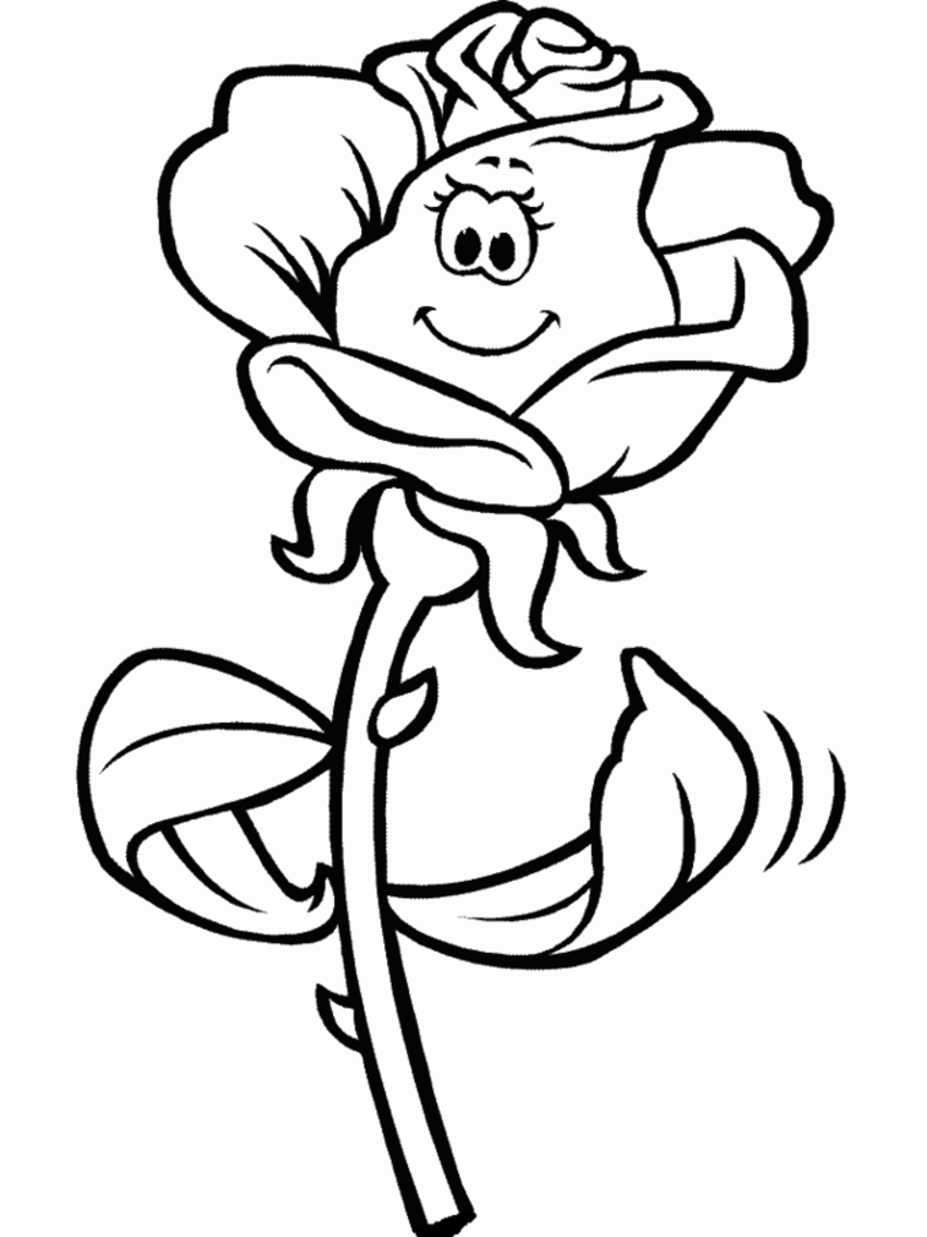 Rose Coloring Page - Whataboutmimi.com