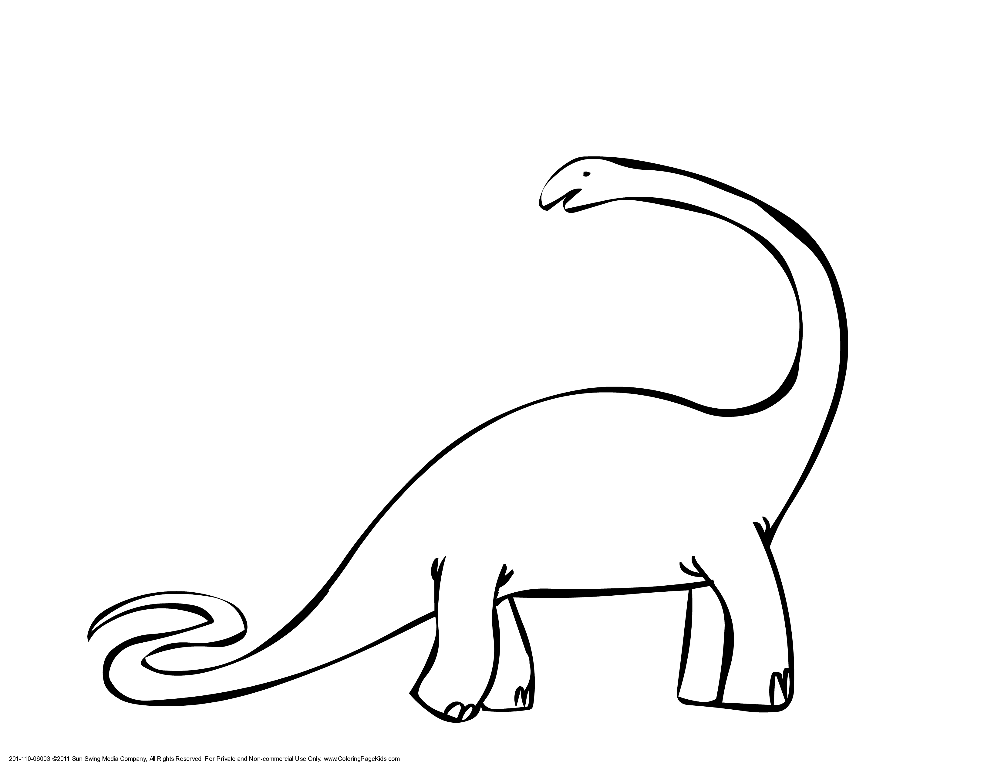 Long Neck Dinosaur Clipart