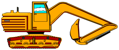 Bulldozer Clipart craft projects, Transportations Clipart ...