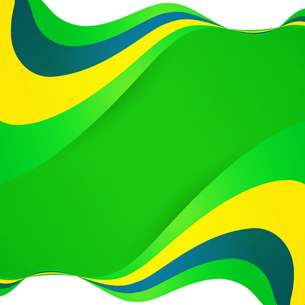 Brazil flag concept creative business colorful wave background ...