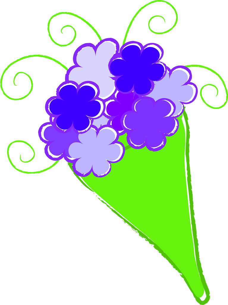 Bunch Of Flowers Clipart