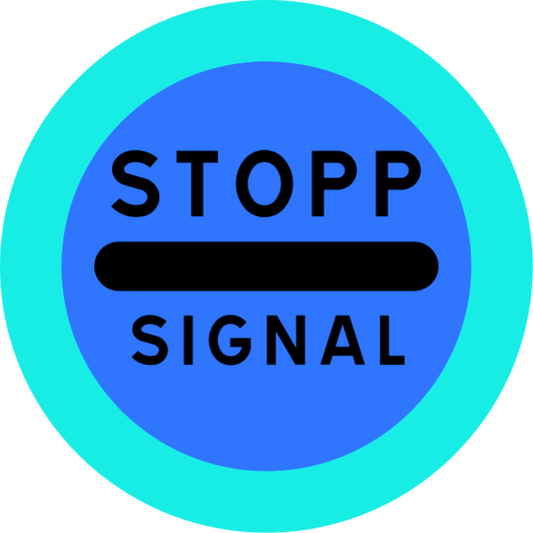 stopp signal sign - vector Clip Art