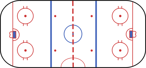 Hockey rink vector clip art | Public domain vectors