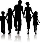 Family Of 5 Clipart - Free Clipart Images