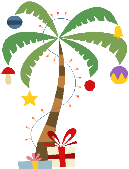 palm tree christmas clip art
