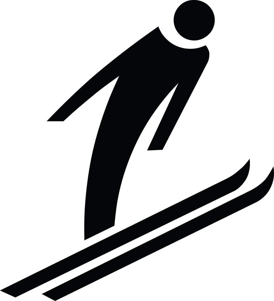 Ski Jumping, Silhouette | ClipArt ETC