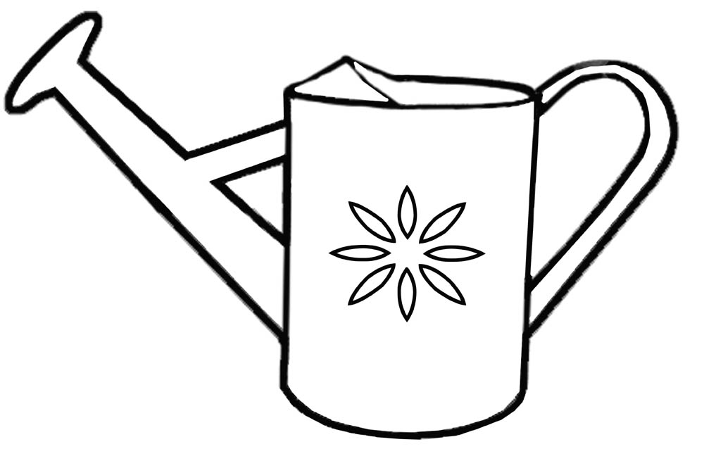 Watering Can Coloring Page Pages - InspiriToo.