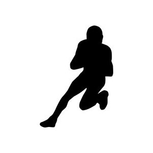 Halfback Football Stencil - 60 inch (at longest point) - 60 mil ...