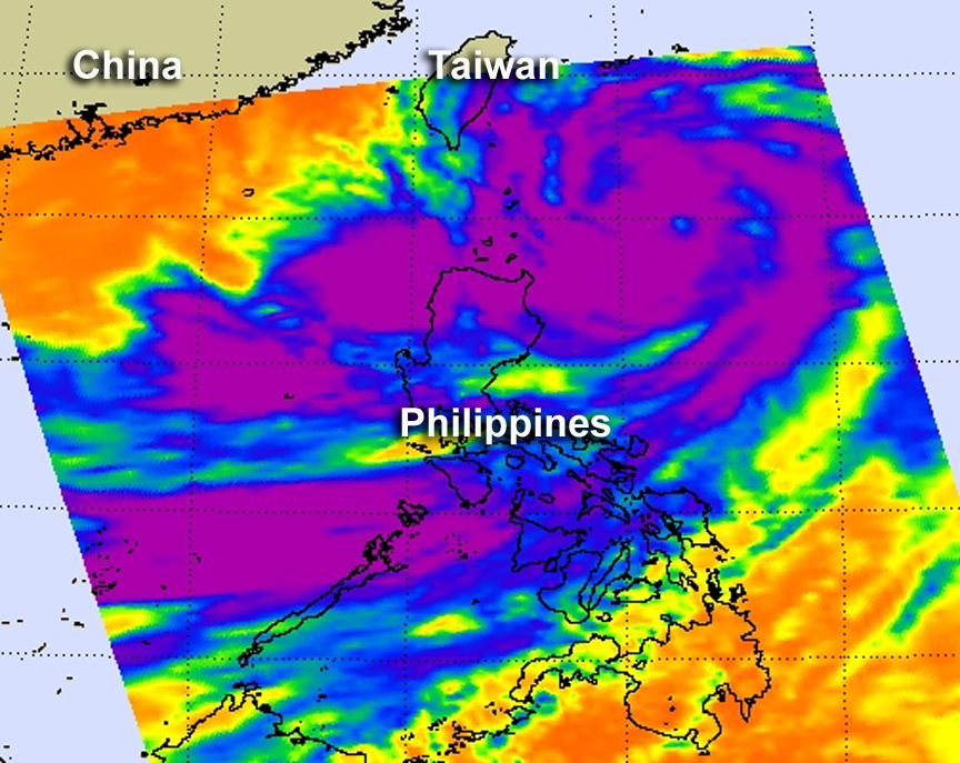 NASA sees Typhoon Saola's huge reach over the Philippines