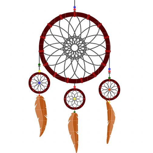 Dream catcher clipart outline