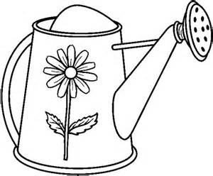 Watering Can Coloring Sheet Coloring Pages