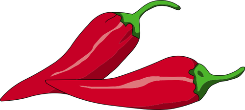 Vector illustration of Mexican chili peppers | Public domain vectors