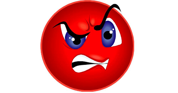 Angry Smiley Face - Facebook Symbols and Chat Emoticons