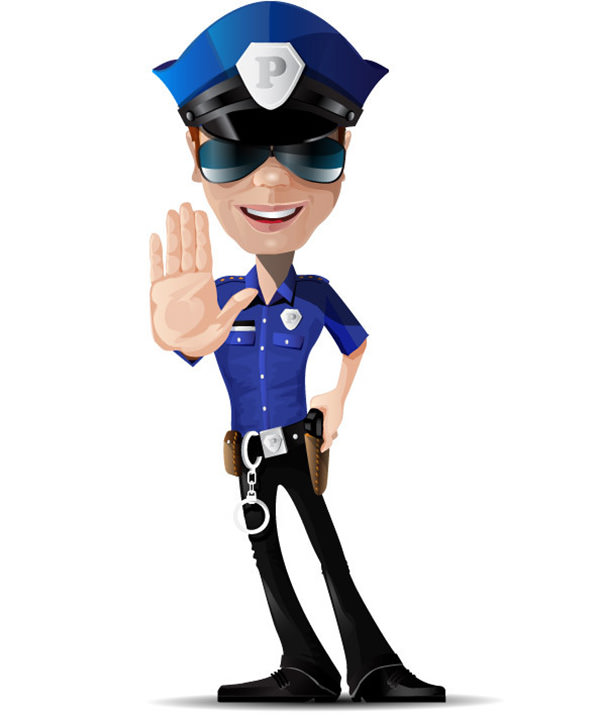 15+ Free Vector Police Cartoon Clipart