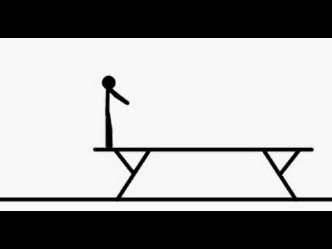 Balance Beam Routine Stick Figure Animation - YouTube