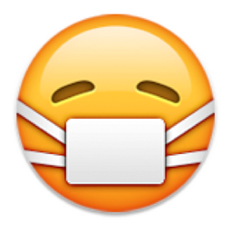 ð??· Face with Medical Mask Emoji (U+1F637/U+E40C)