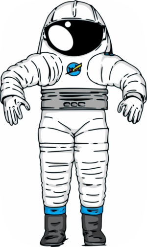 NASA Mark III Astronaut Space Suit - vector Clip Art