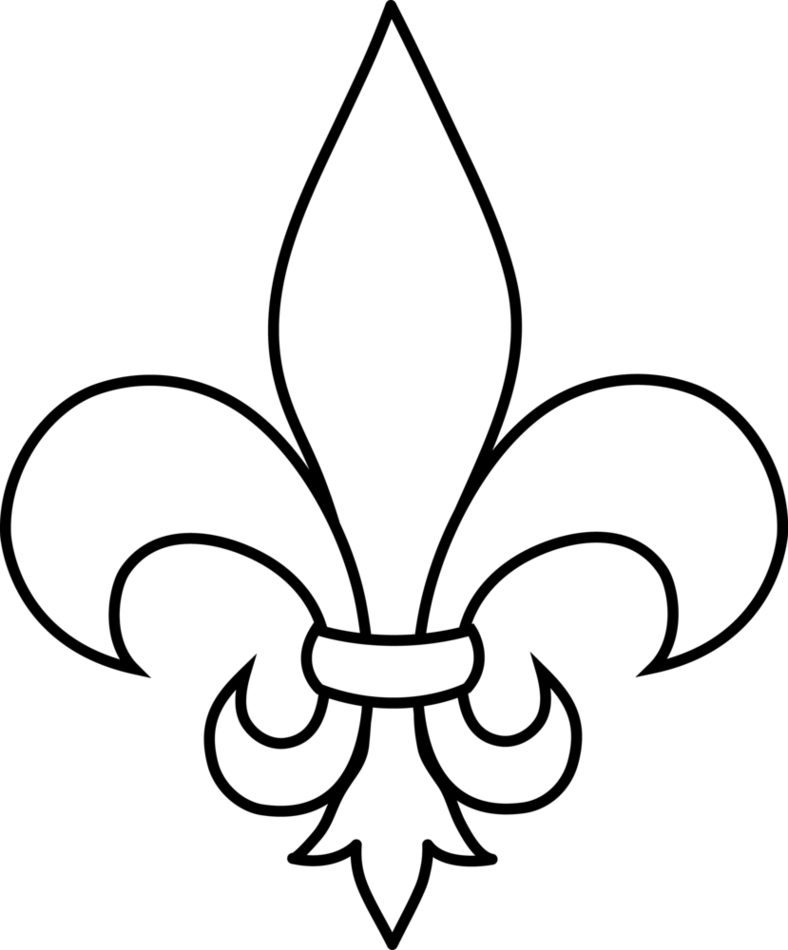 Fleur De Lis Coloring Pages Clipart - Free to use Clip Art Resource