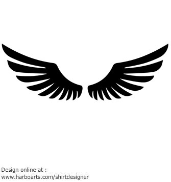 Download : Black Wings - Vector Graphic