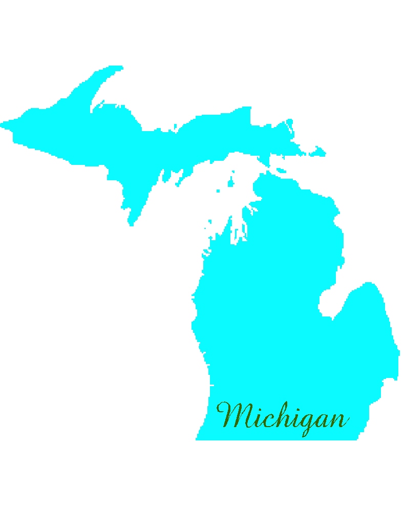 Best Photos of Blank Map Of Michigan - Printable Blank Michigan ...