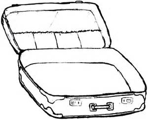Suitcase Coloring Sheets Printable Coloring Pages