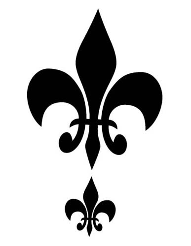 Fleur De Lis Stencil Free