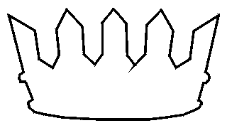 Free Heraldry Stencils -- Vallary Crown