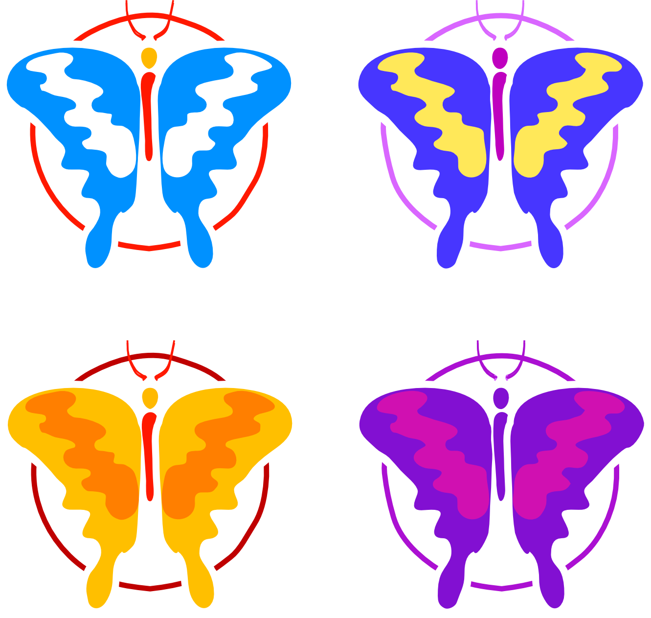 Clip Art: Butterfly 44 Redonkulous clipartist ...