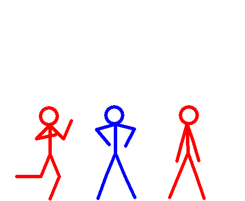 Red vs blue-a stick man story