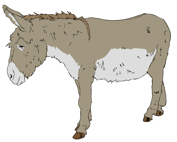 Free Donkey Clipart, 1 page of Public Domain Clip Art