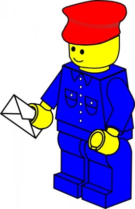 Lego Town Postman clip art Free vector in Open office drawing svg ...