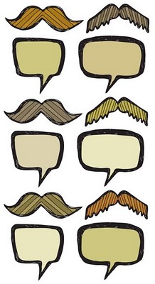 Dio Selina Inviting Delights: Printable Mustache Toppers