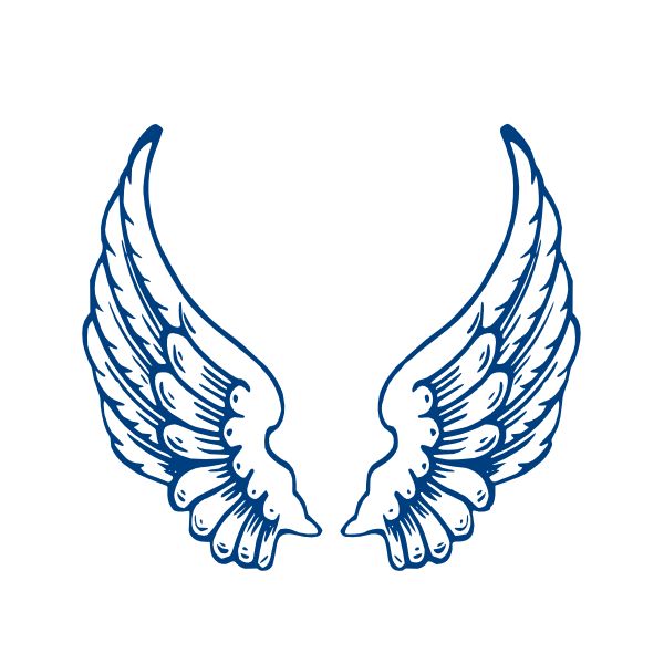 Angel Wing Outline ClipArt Best