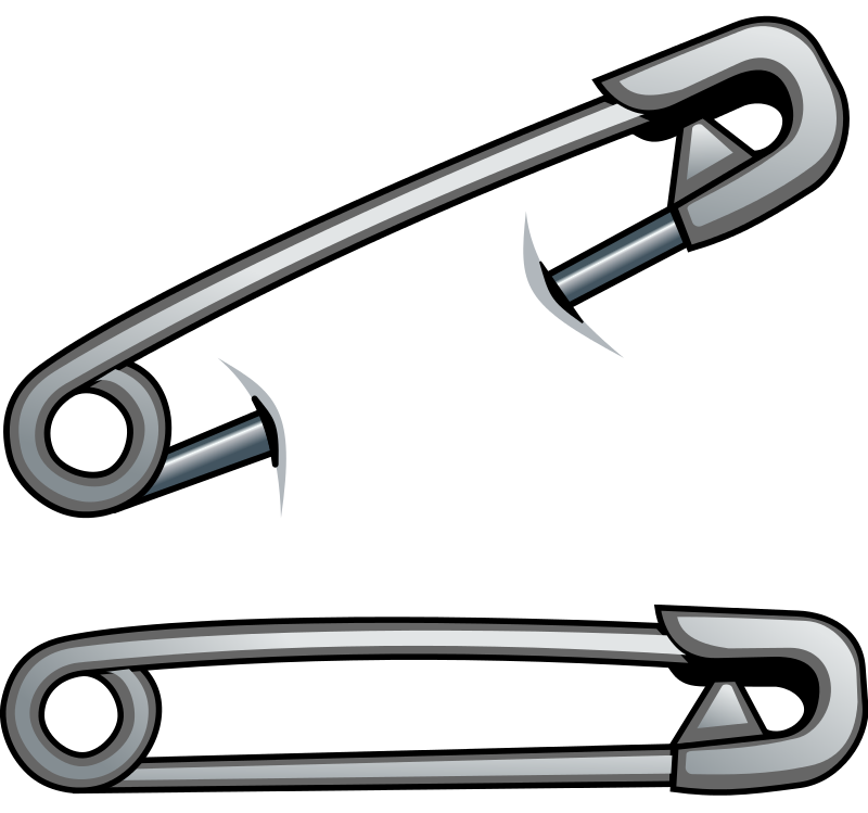 Safety pin clipart free