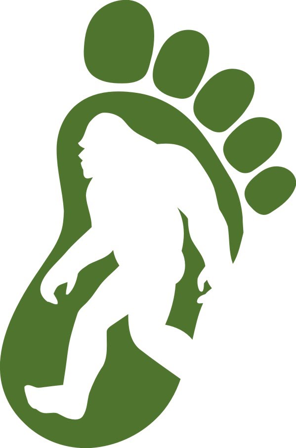 Bigfoot footprint clipart
