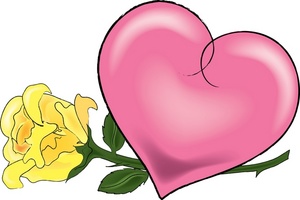 Clipart of hearts and roses - ClipartFox