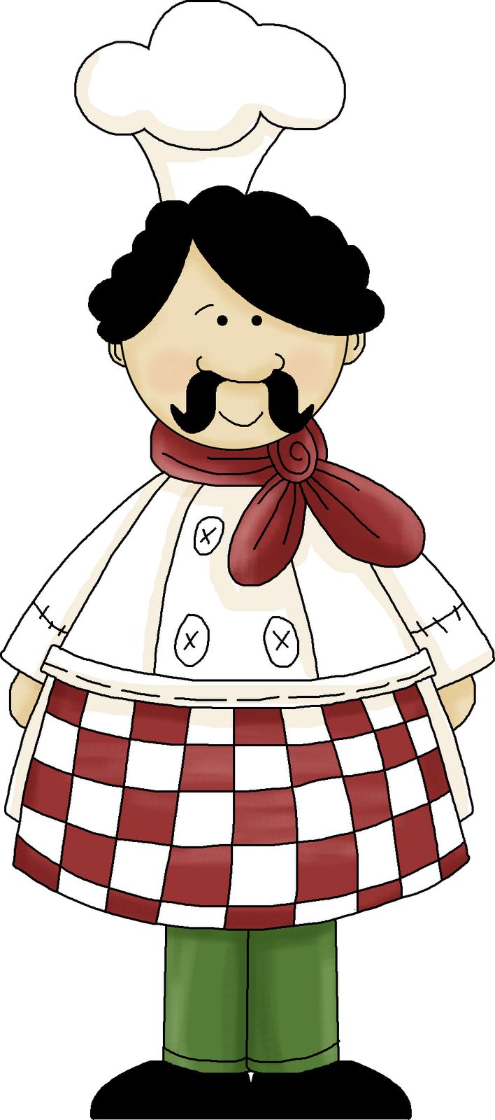 Italian chef clipart free